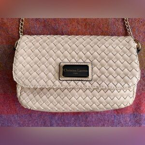 Christian Lacroix Beige Woven Shoulder Bag